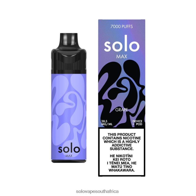 Solo MAX Pod Kit Grape | Solo Disposable Vape JL8L2F67