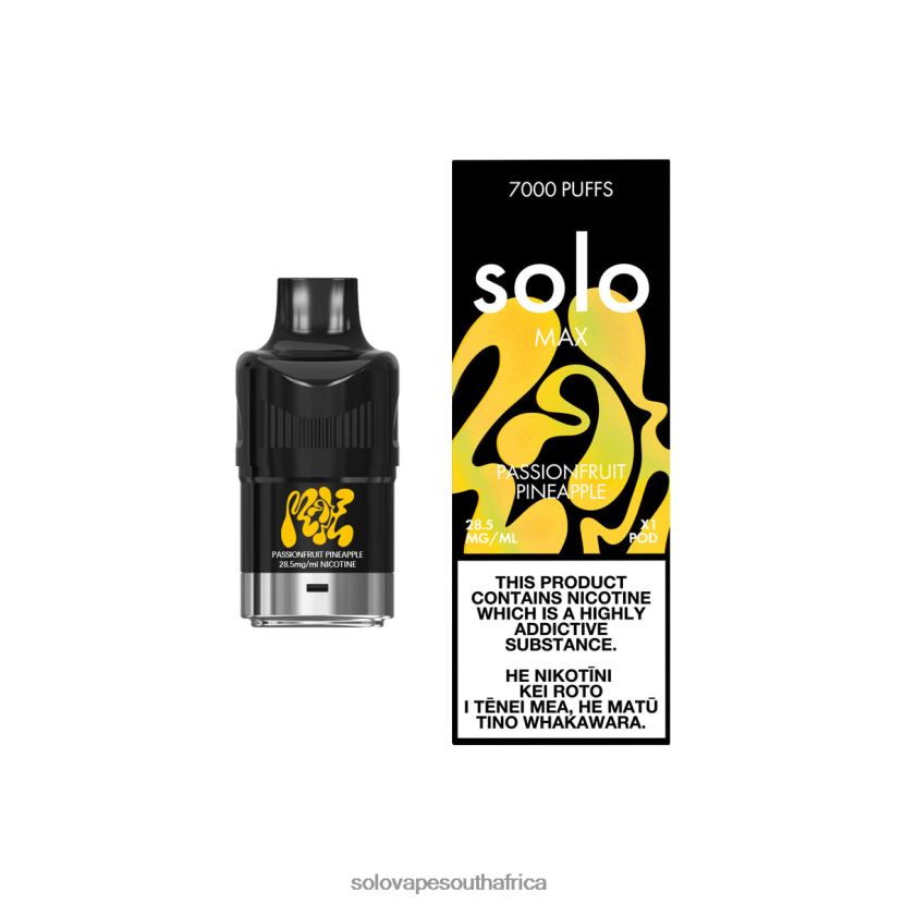 Solo MAX Pod Passionfruit Pineapple | Solo Disposable Vape Review JL8L2F81