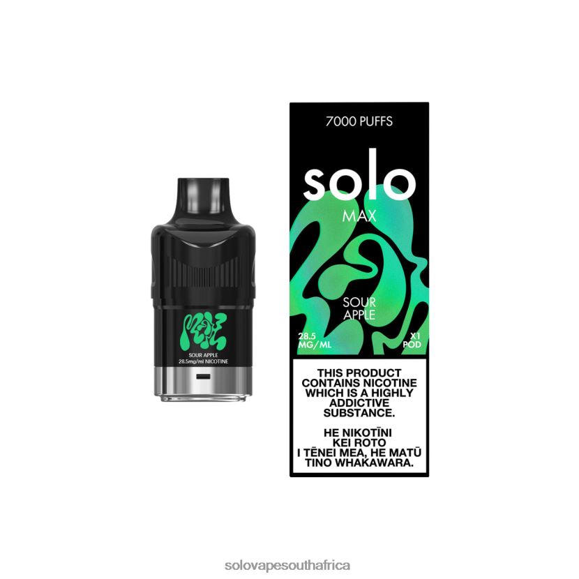Solo MAX Pod Sour Apple | Solo Vape South Africa JL8L2F80