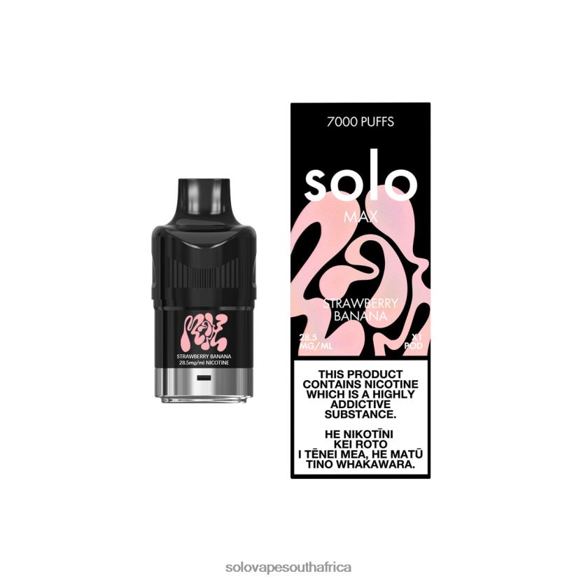 Solo MAX Pod Strawberry Banana | Solo Vape Review JL8L2F77